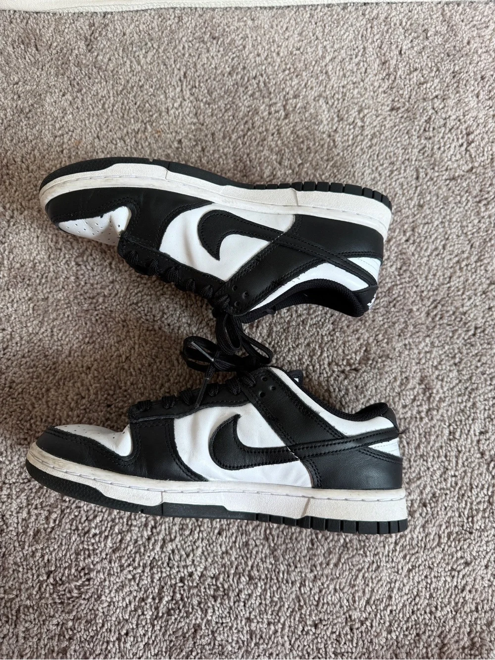 Nike Women's “panda” dunks low top Black and White Sneakers size 7